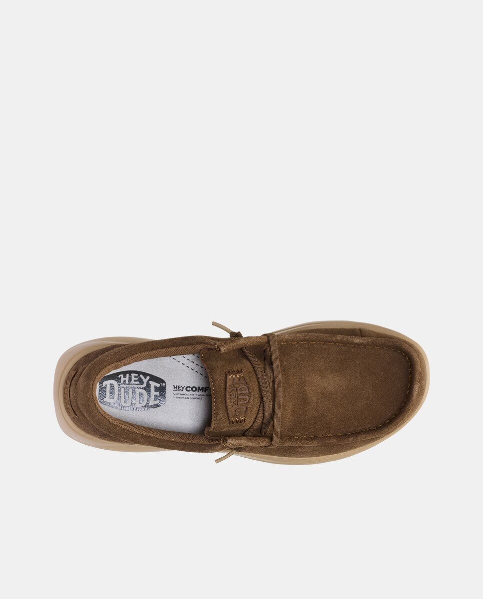 Zapatos de cordones de hombre en ante - HeyDude - Marrón oscuro Marrón oscuro-7