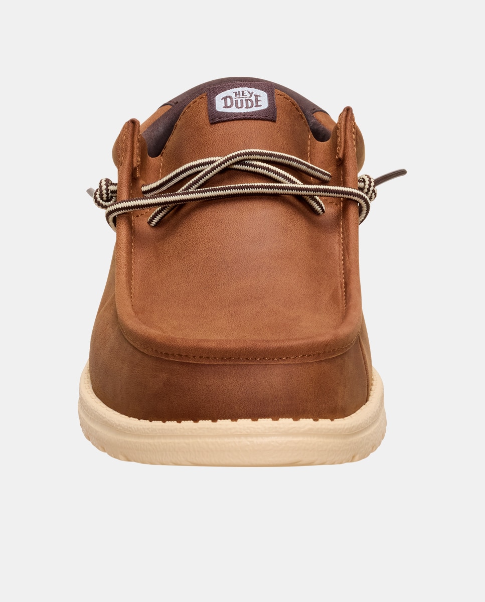 Zapatos de cordones de hombre en piel - HeyDude - Marrón Marrón-6