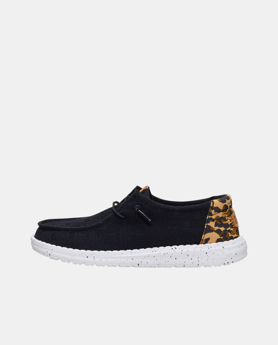 Imagen 3 de Zapatos de cordones de mujer en tejido animal print - HeyDude - Estampado Estampado