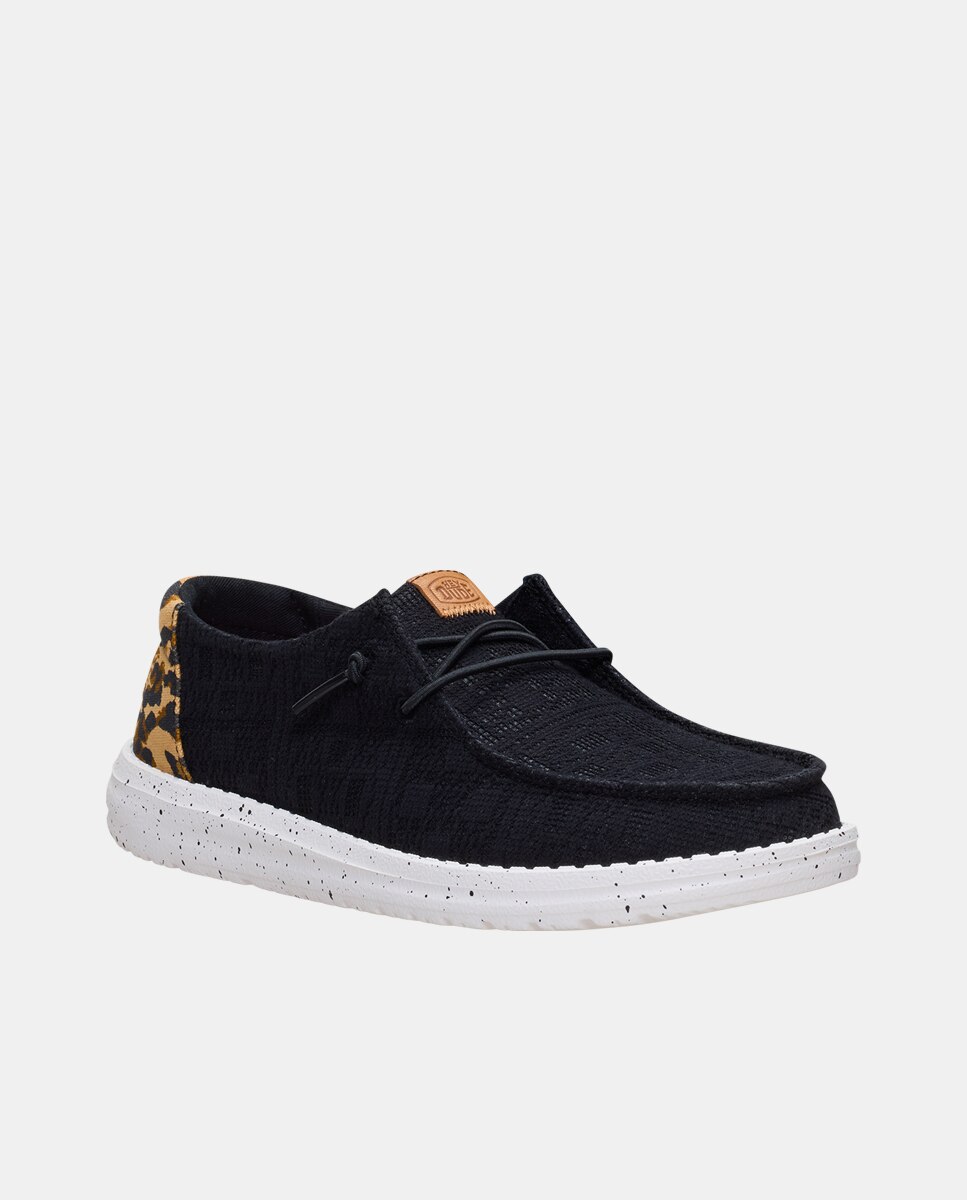 Imagen 2 de Zapatos de cordones de mujer en tejido animal print - HeyDude - Estampado Estampado