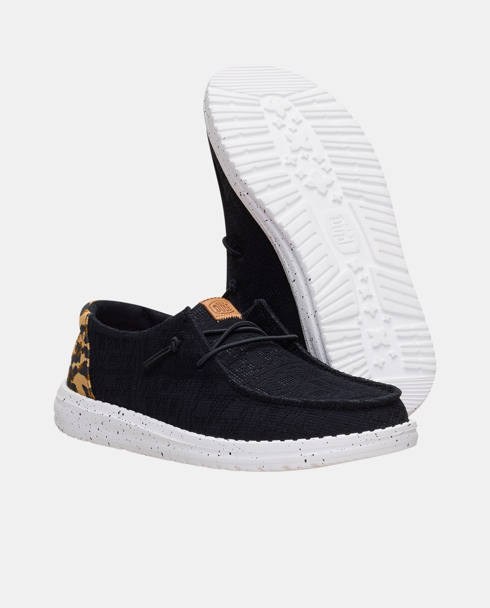 Imagen 5 de Zapatos de cordones de mujer en tejido animal print - HeyDude - Estampado Estampado