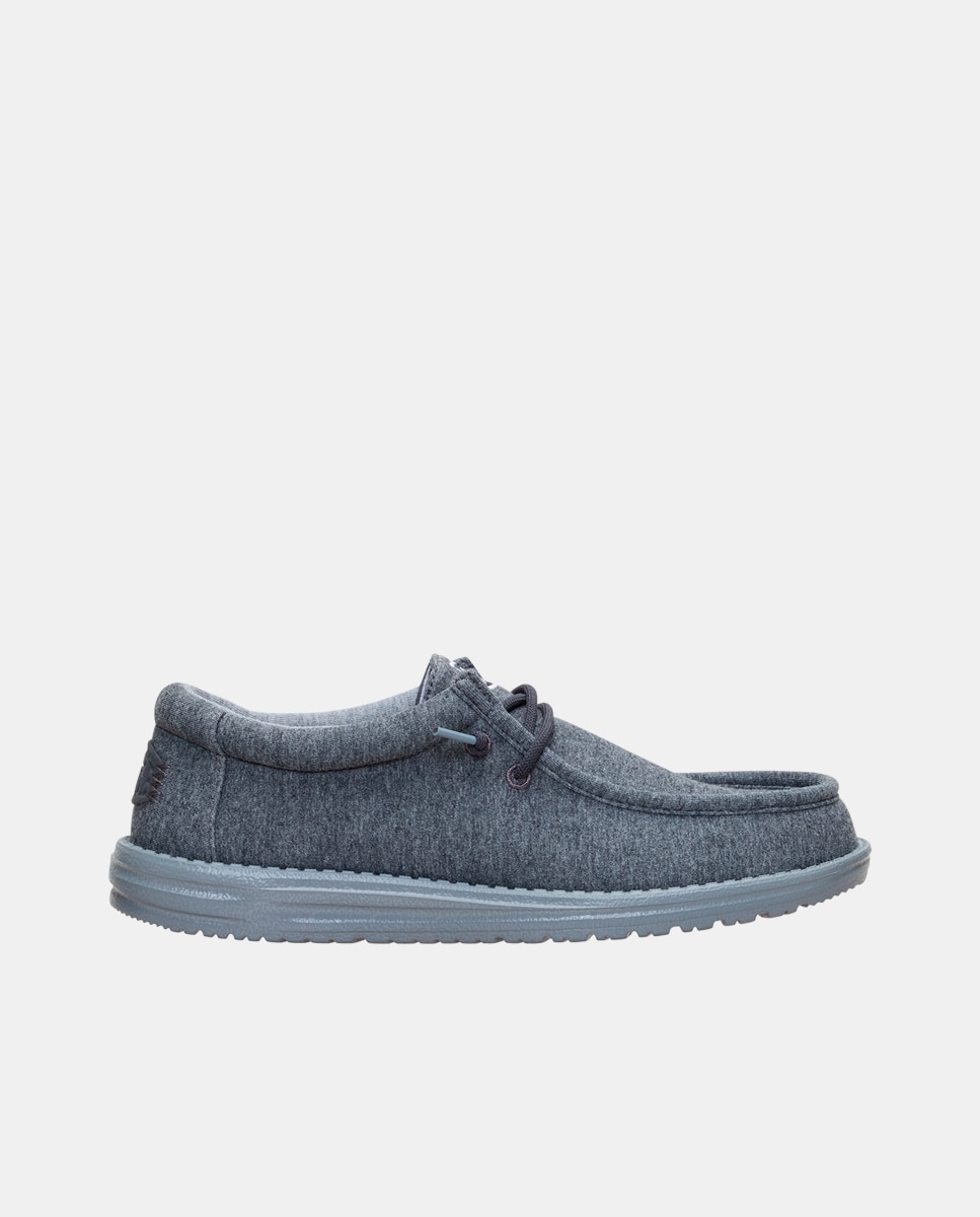 Zapatos de cordones de hombre en malla elástica - HeyDude - Gris oscuro Gris oscuro-1
