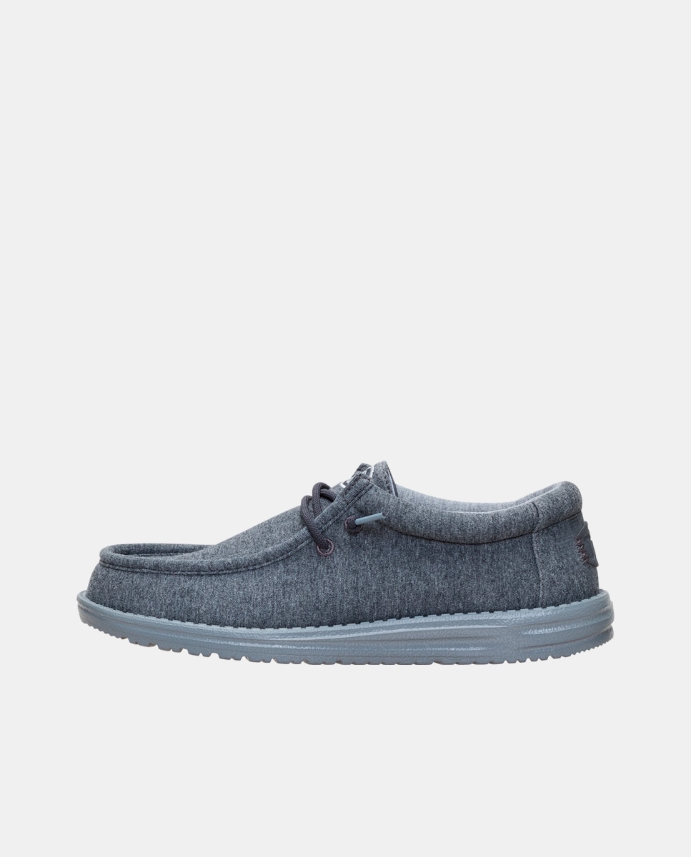 Zapatos de cordones de hombre en malla elástica - HeyDude - Gris oscuro Gris oscuro-3