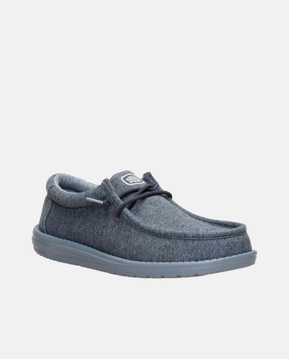 Zapatos de cordones de hombre en malla elástica - HeyDude - Gris oscuro Gris oscuro-2