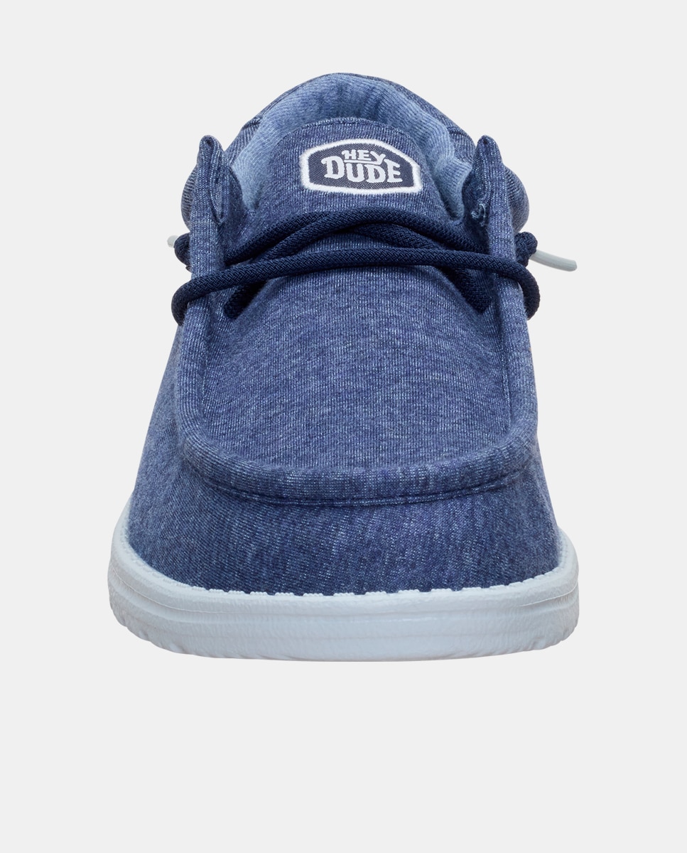 Zapatos de cordones de hombre en malla elástica - HeyDude - Azul marino Azul marino-6