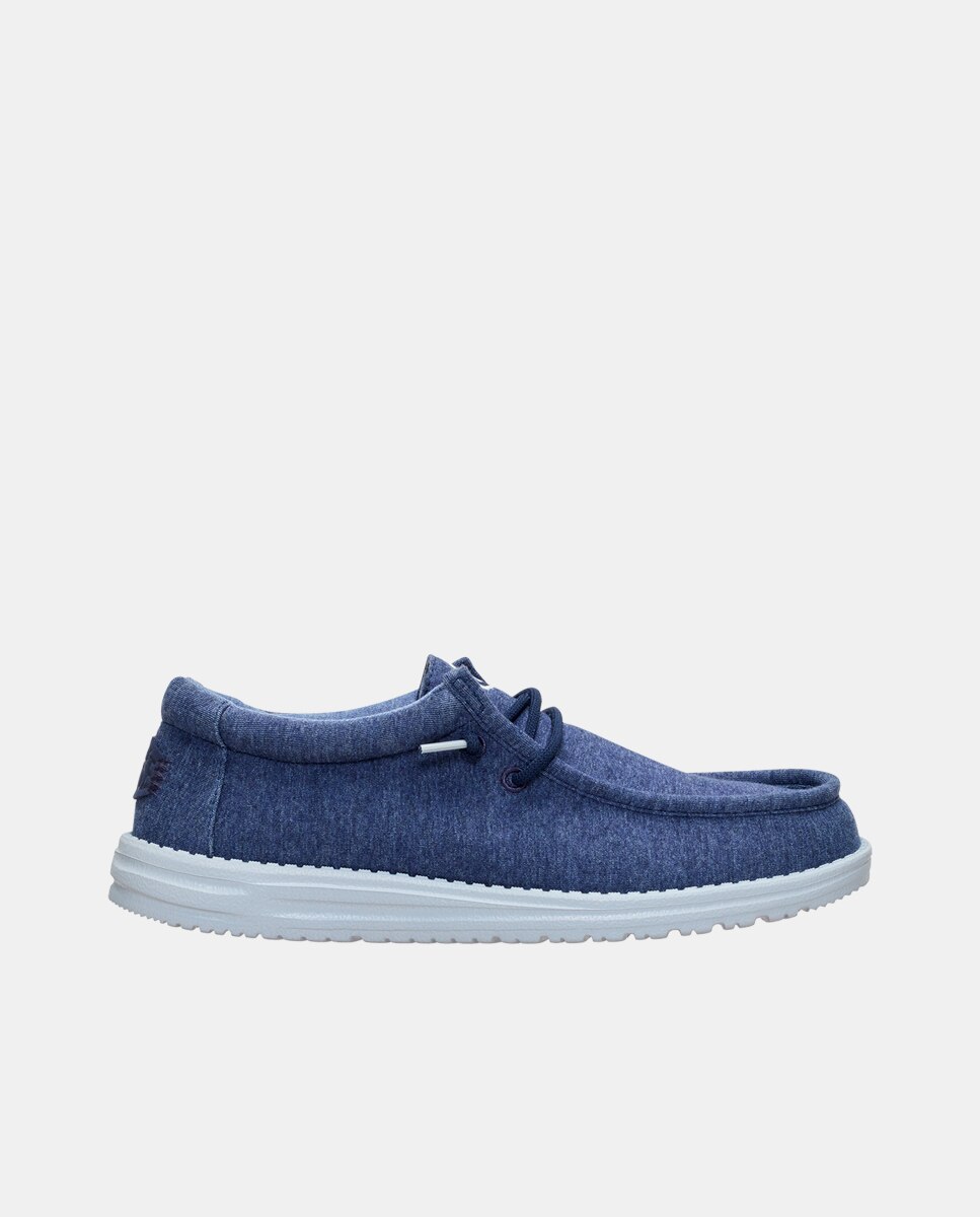 Imagen 0 de Zapatos de cordones de hombre en malla elástica Azul marino