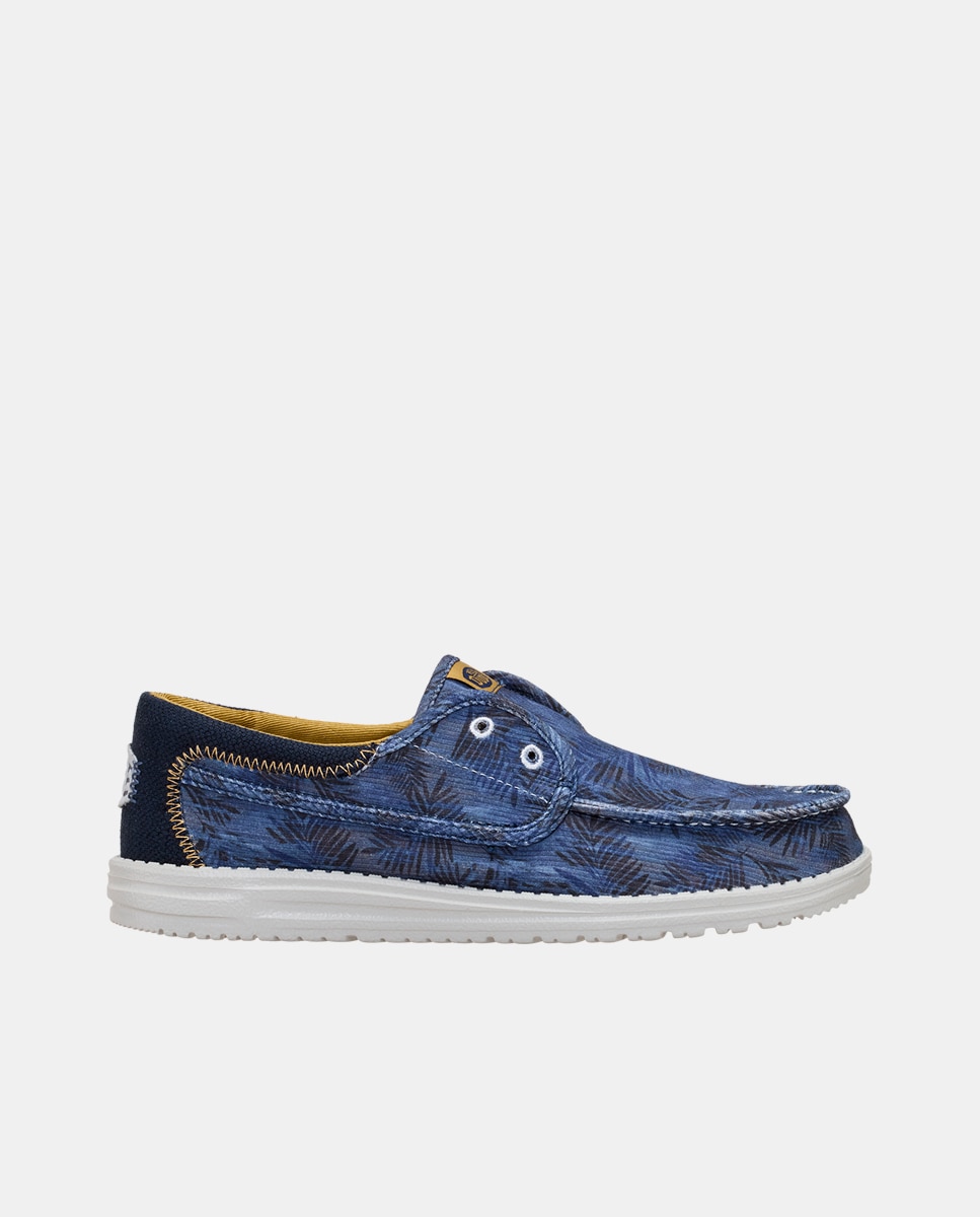 HeyDude - Zapatos náuticos de hombre en tejido estampado.