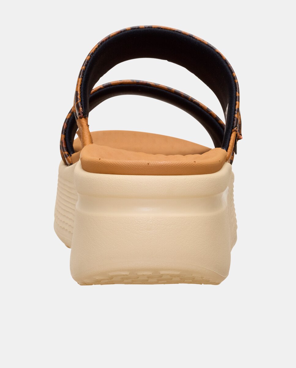 Sandalias planas de mujer con plataforma - HeyDude - Marrón Marrón-7