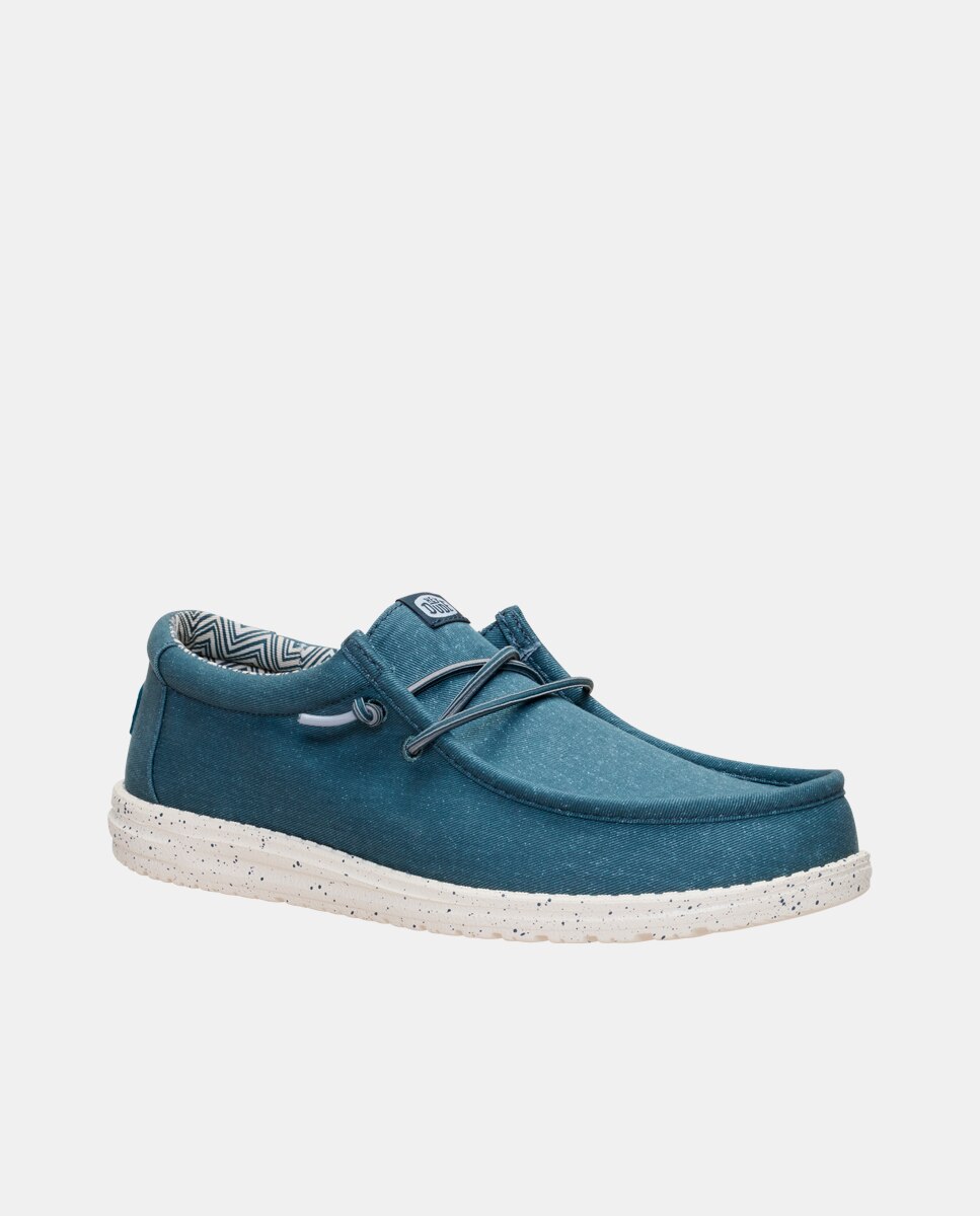 Imagen 3 de Zapatos de cordones de hombre de lona - HeyDude - Gris oscuro Gris oscuro