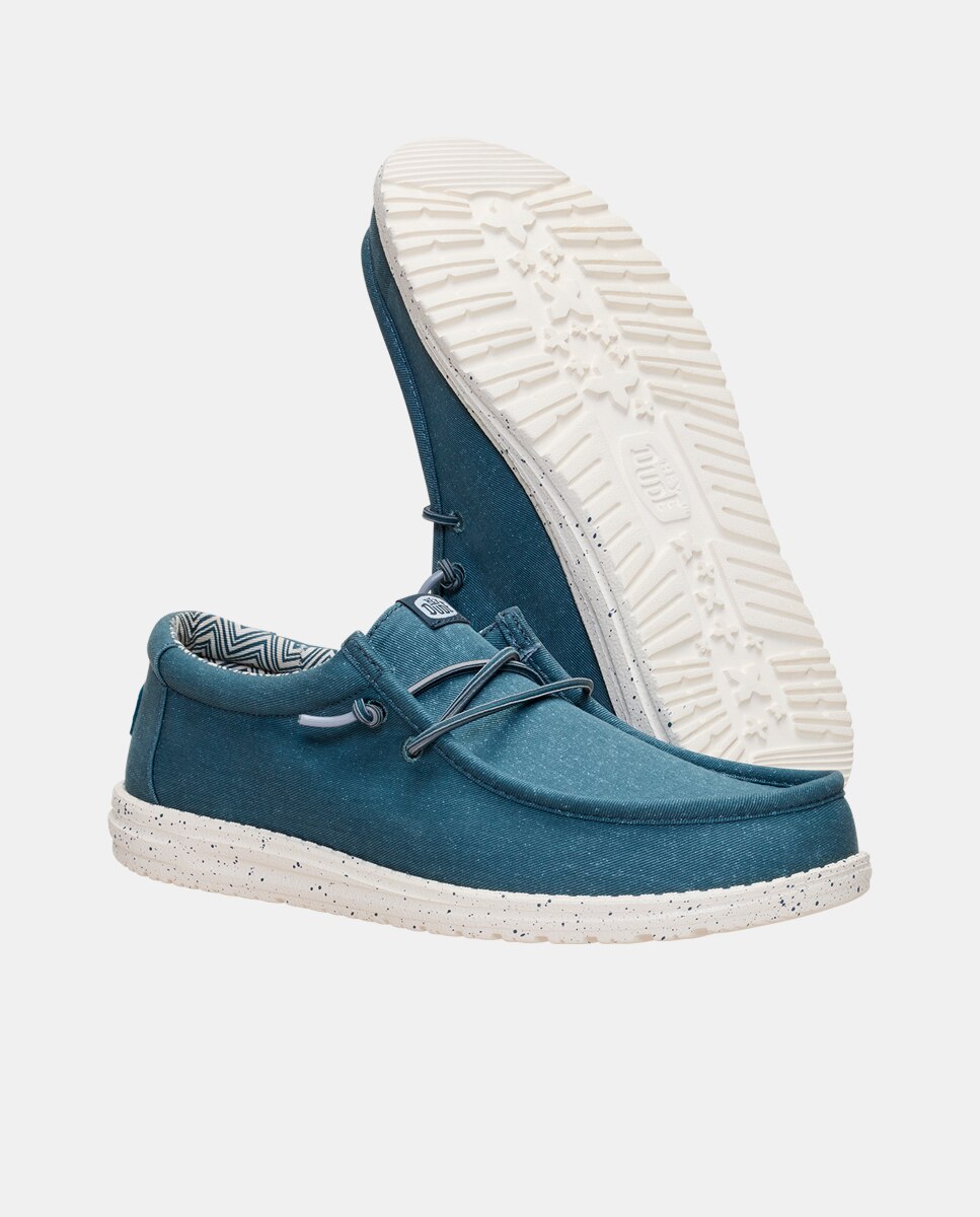 Imagen 5 de Zapatos de cordones de hombre de lona - HeyDude - Gris oscuro Gris oscuro