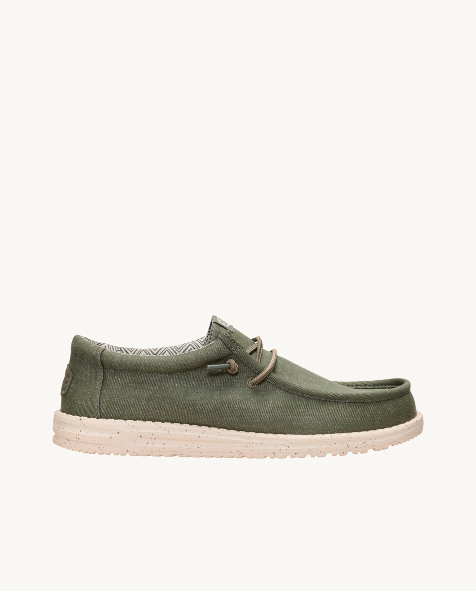 Imagen 1 de Zapatos cordones Wally Canvas hombre en lona - Verde Verde