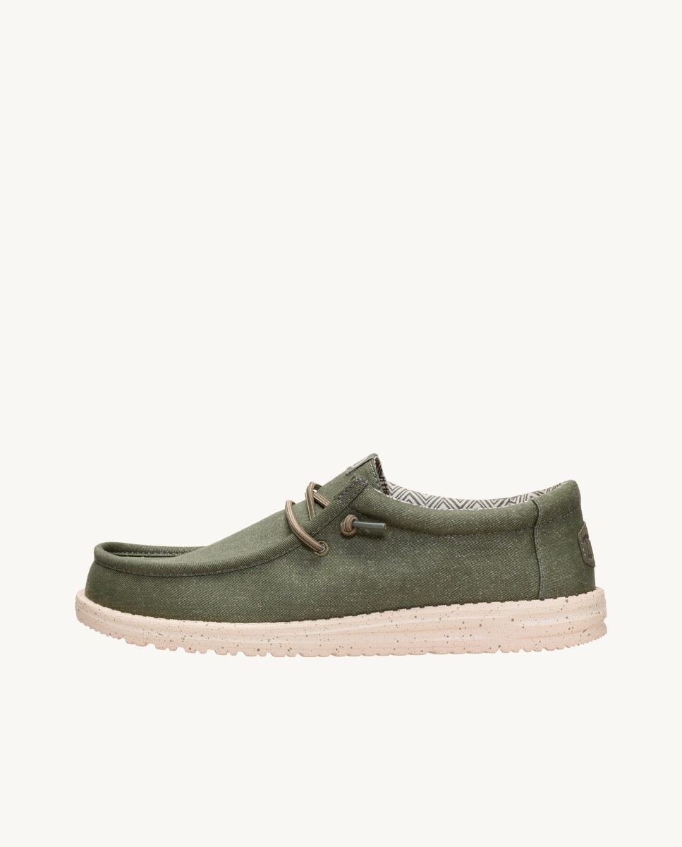 Imagen 2 de Zapatos cordones Wally Canvas hombre en lona - Verde Verde