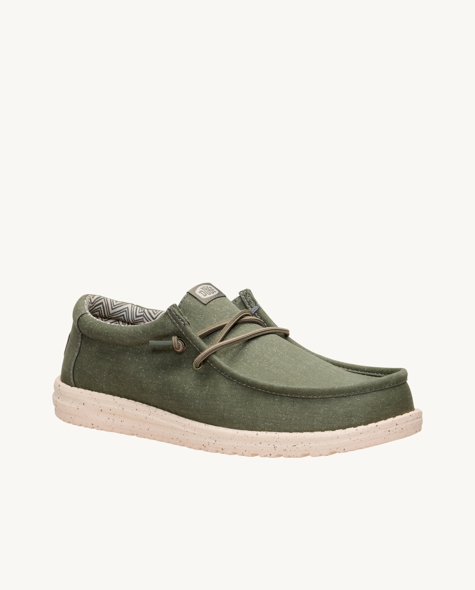 Imagen 5 de Zapatos cordones Wally Canvas hombre en lona - Verde Verde