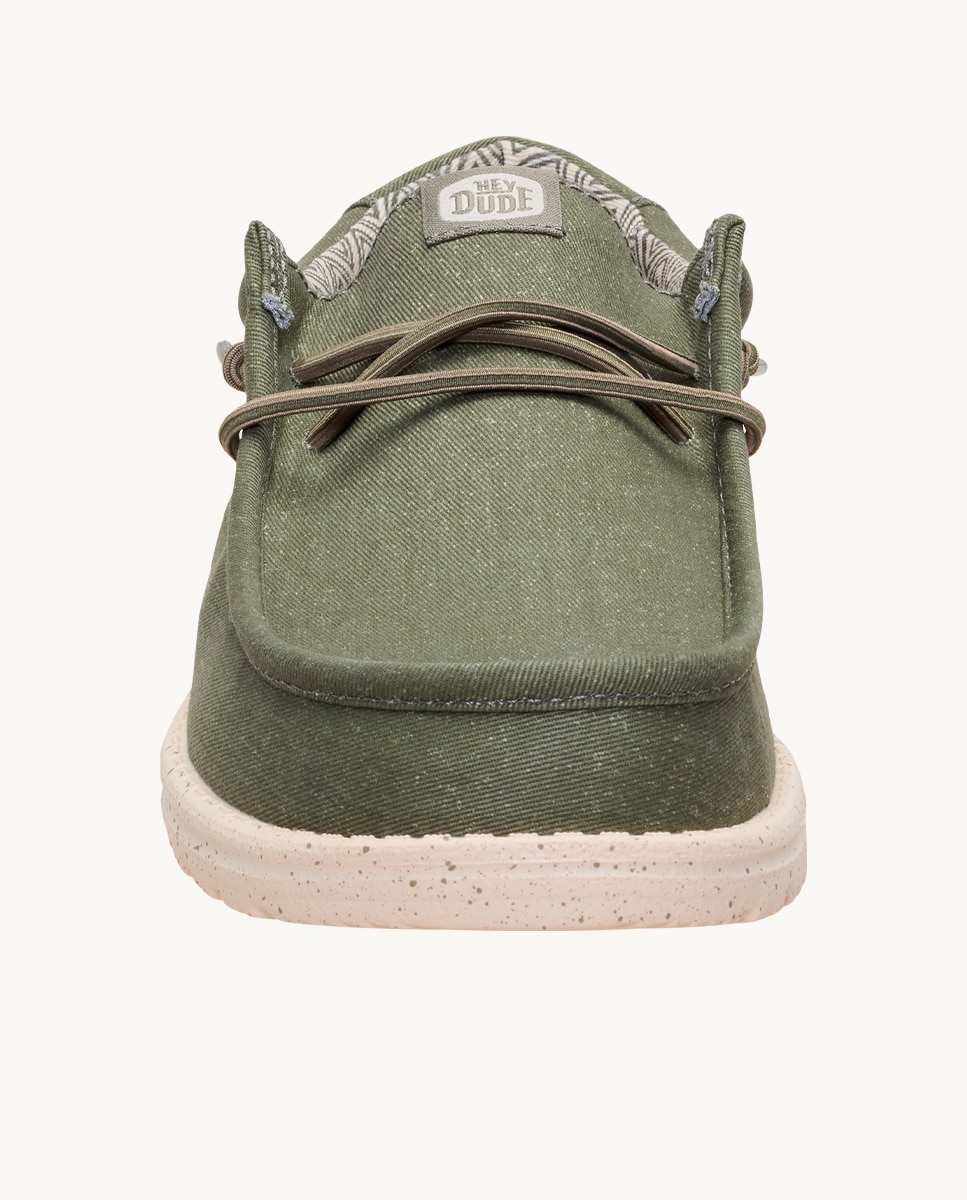 Imagen 6 de Zapatos cordones Wally Canvas hombre en lona - Verde Verde