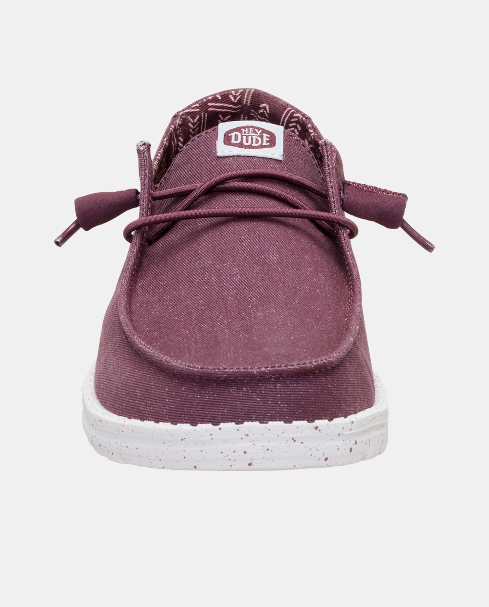 Imagen 6 de Zapatillas de cordones de mujer de lona - Morado Morado