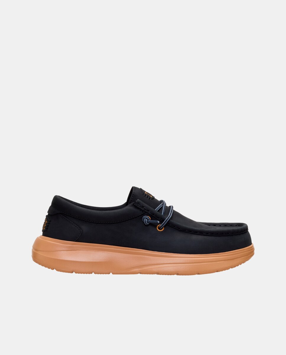 Imagen 1 de Zapatos de cordones de hombre en piel Negro