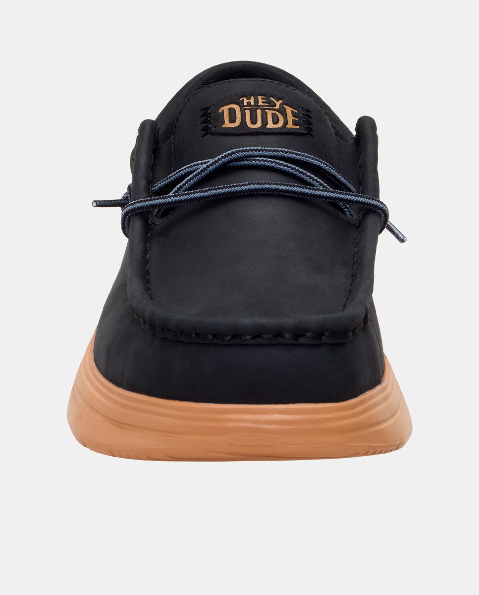 Imagen 6 de Zapatos de cordones de hombre en piel - HeyDude - Negro Negro