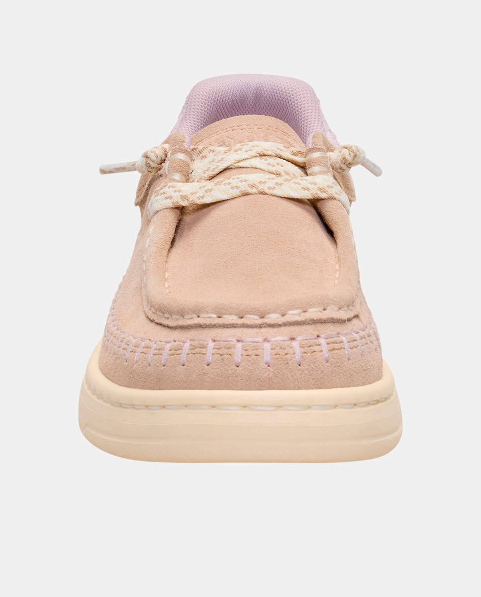Imagen 6 de Zapatillas de ante con cordones elásticos - HeyDude - Natural Natural