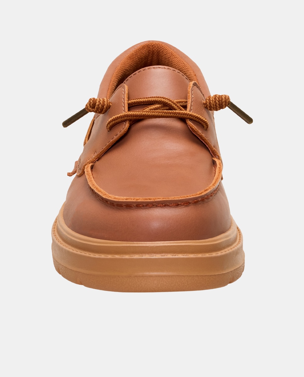 Imagen 6 de Zapato náutico de piel con cordones - HeyDude - Cuero Cuero