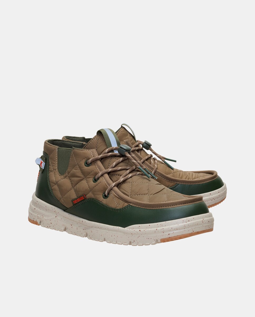 Imagen 4 de Bota de invierno acolchada - HeyDude - Verde Oliva Verde Oliva