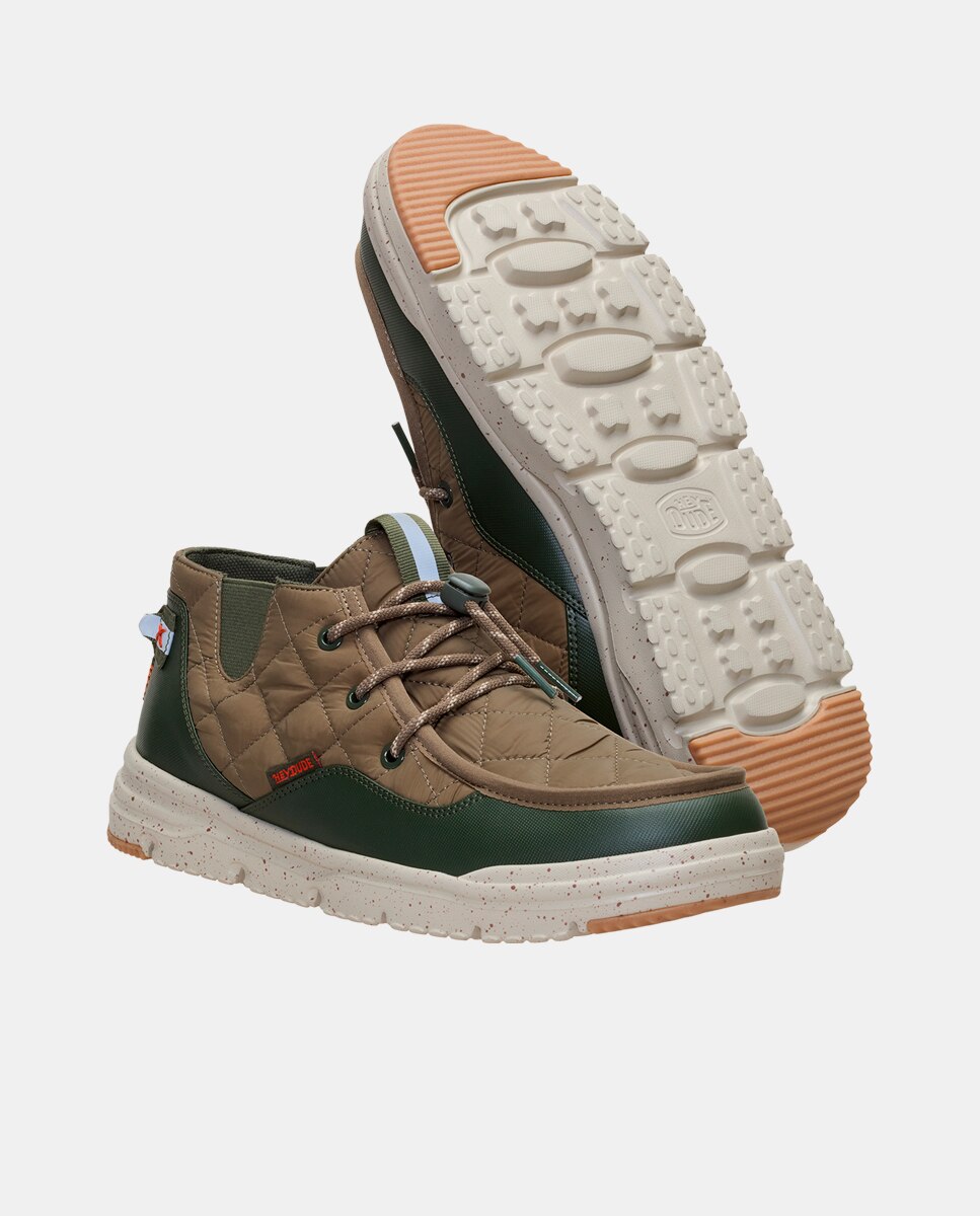 Imagen 5 de Bota de invierno acolchada - HeyDude - Verde Oliva Verde Oliva
