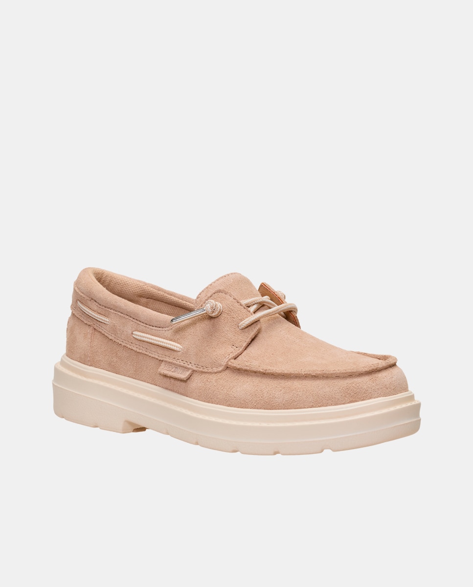 Imagen 3 de Zapatos náuticos de mujer de ante - HeyDude - Natural Natural