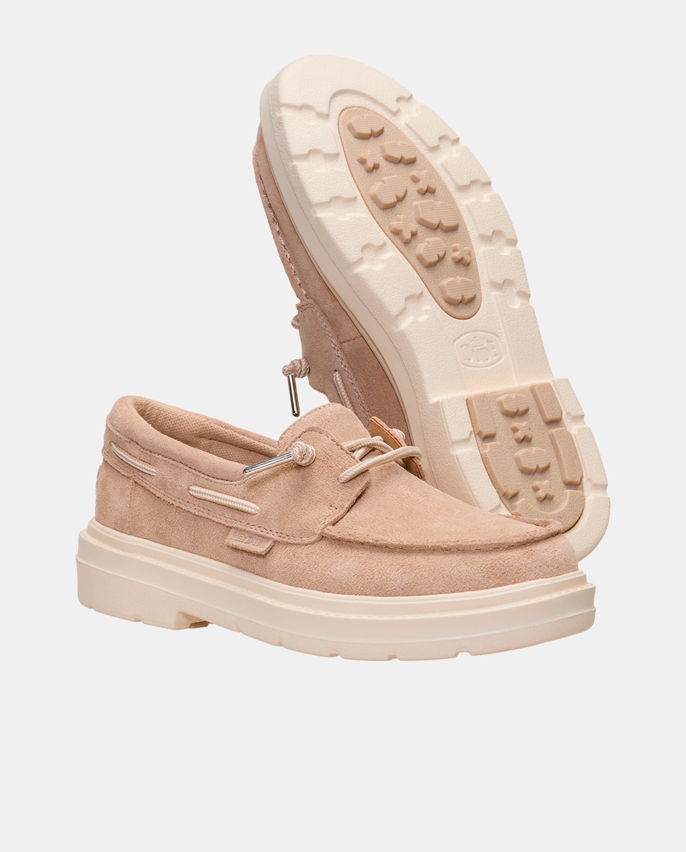 Imagen 5 de Zapatos náuticos de mujer de ante - HeyDude - Natural Natural