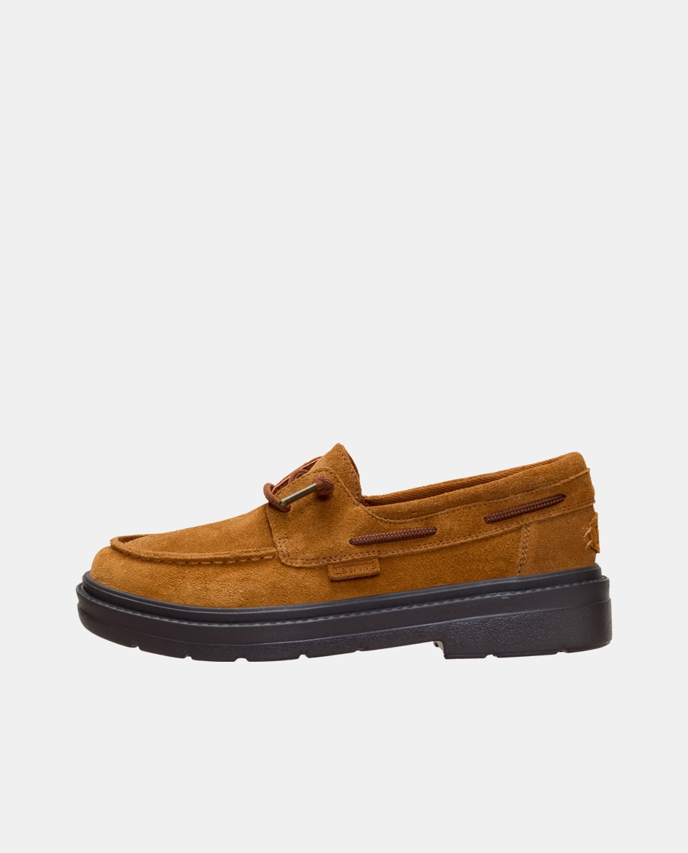 Imagen 2 de Zapatos náuticos de mujer de ante - HeyDude - Marrón Marrón