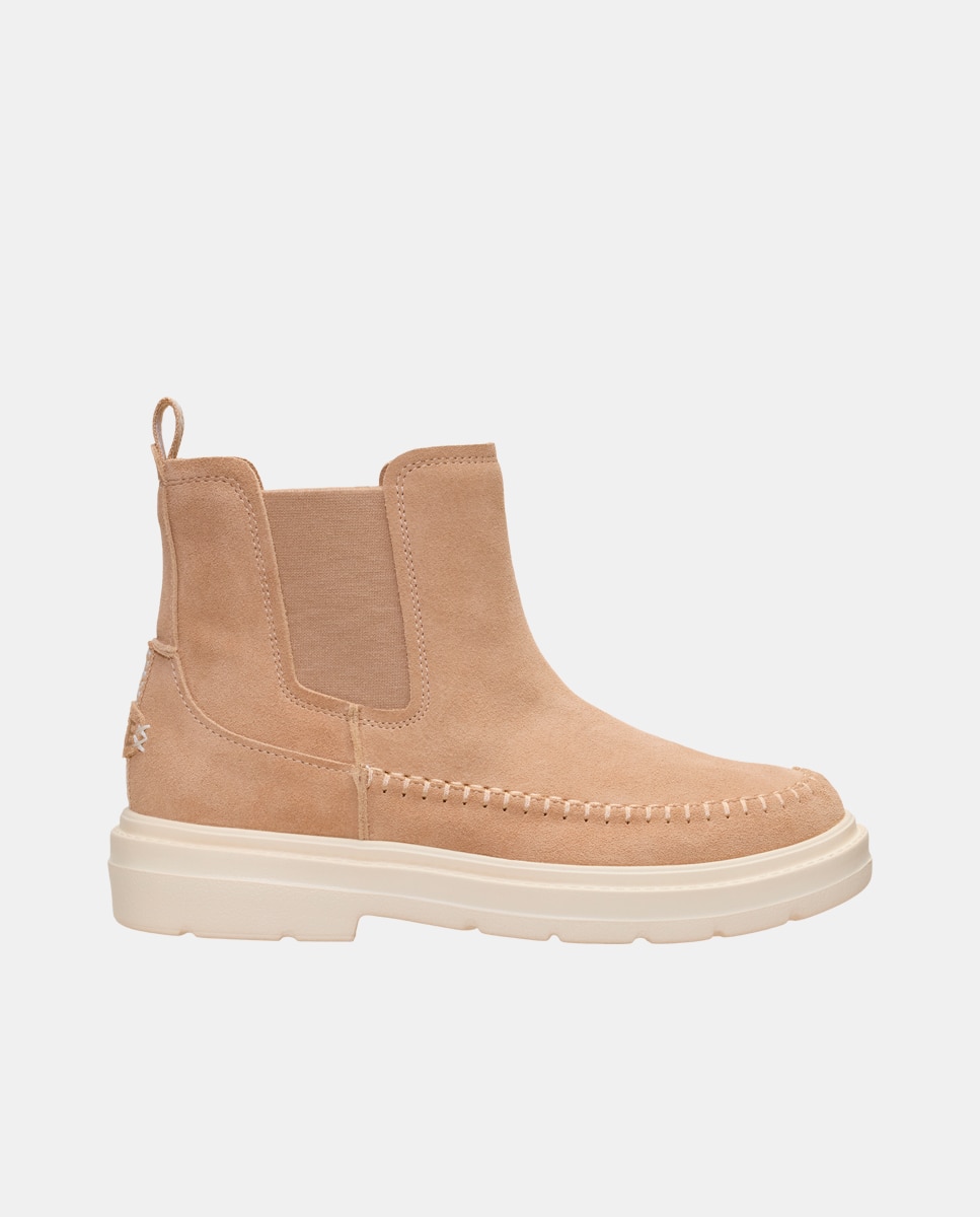 Imagen 1 de Bota chelsea de mujer de ante - HeyDude - Natural Natural