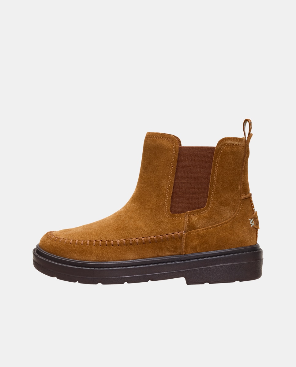 Imagen 2 de Bota chelsea de mujer de ante - HeyDude - Cuero Cuero