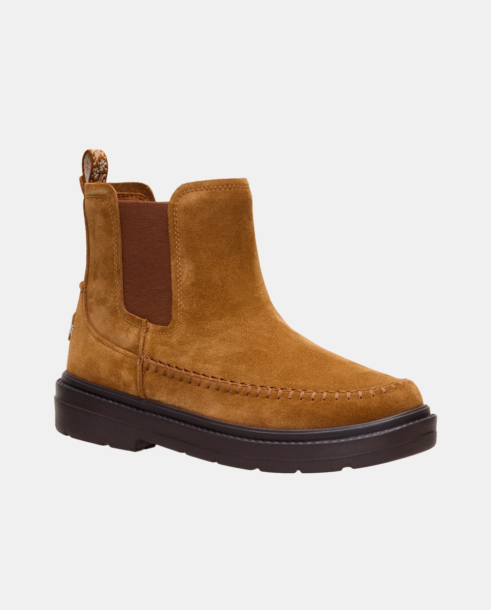 Imagen 3 de Bota chelsea de mujer de ante - HeyDude - Cuero Cuero