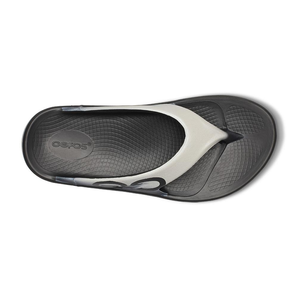 Sandalias de recuperación unisex OORIGINAL SPORT - Blanco Negro / Blanco-6