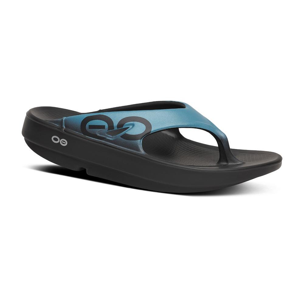 Sandalias de recuperación unisex OORIGINAL SPORT - Negro / Azul Negro / Azul-1