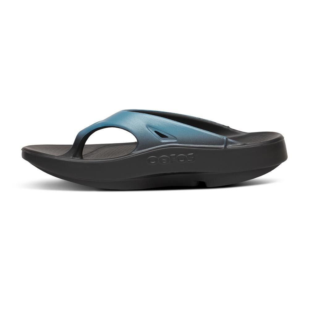Sandalias de recuperación unisex OORIGINAL SPORT - Negro / Azul Negro / Azul-4
