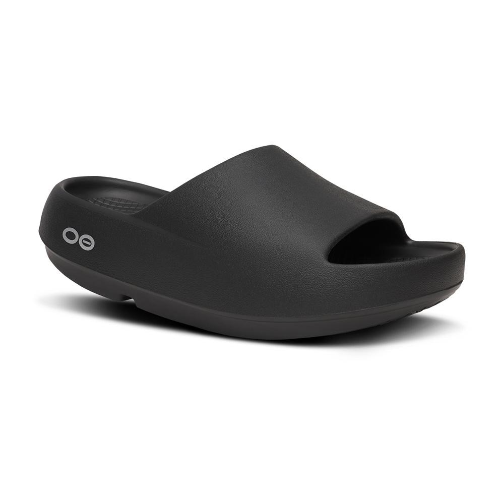 Sandalias de recuperación gruesas unisex OOAHH PLUS - Negro Negro-1