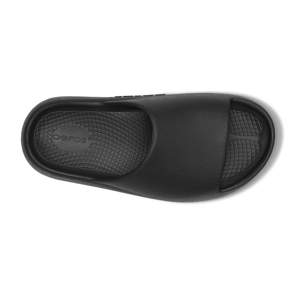 Sandalias de recuperación gruesas unisex OOAHH PLUS - Negro Negro-6