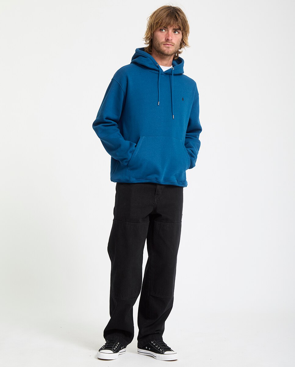 Sudadera de hombre con capucha y bolsillo canguro - Volcom - Esmeralda Azul Esmeralda Azul-2