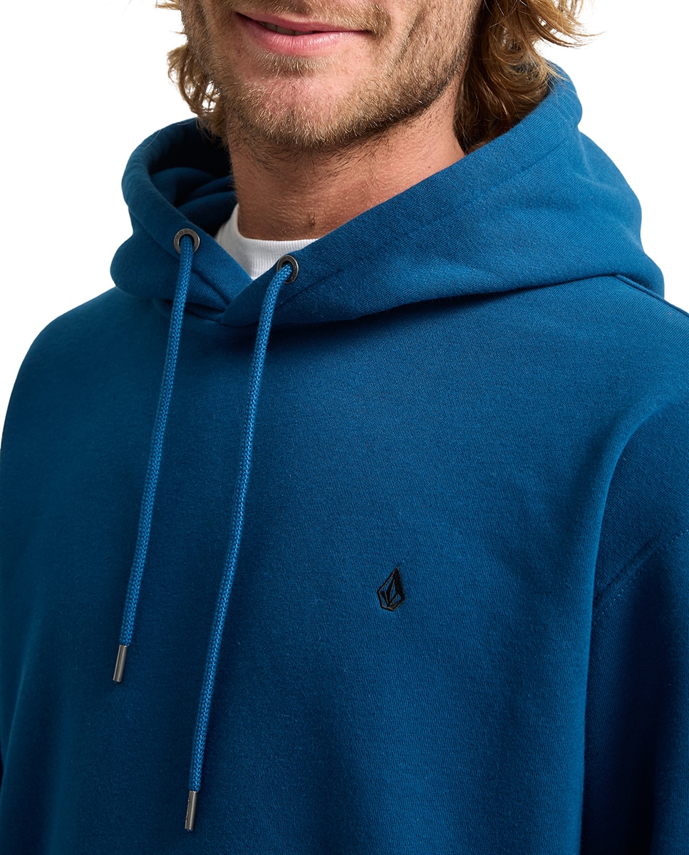 Sudadera de hombre con capucha y bolsillo canguro - Volcom - Esmeralda Azul Esmeralda Azul-5