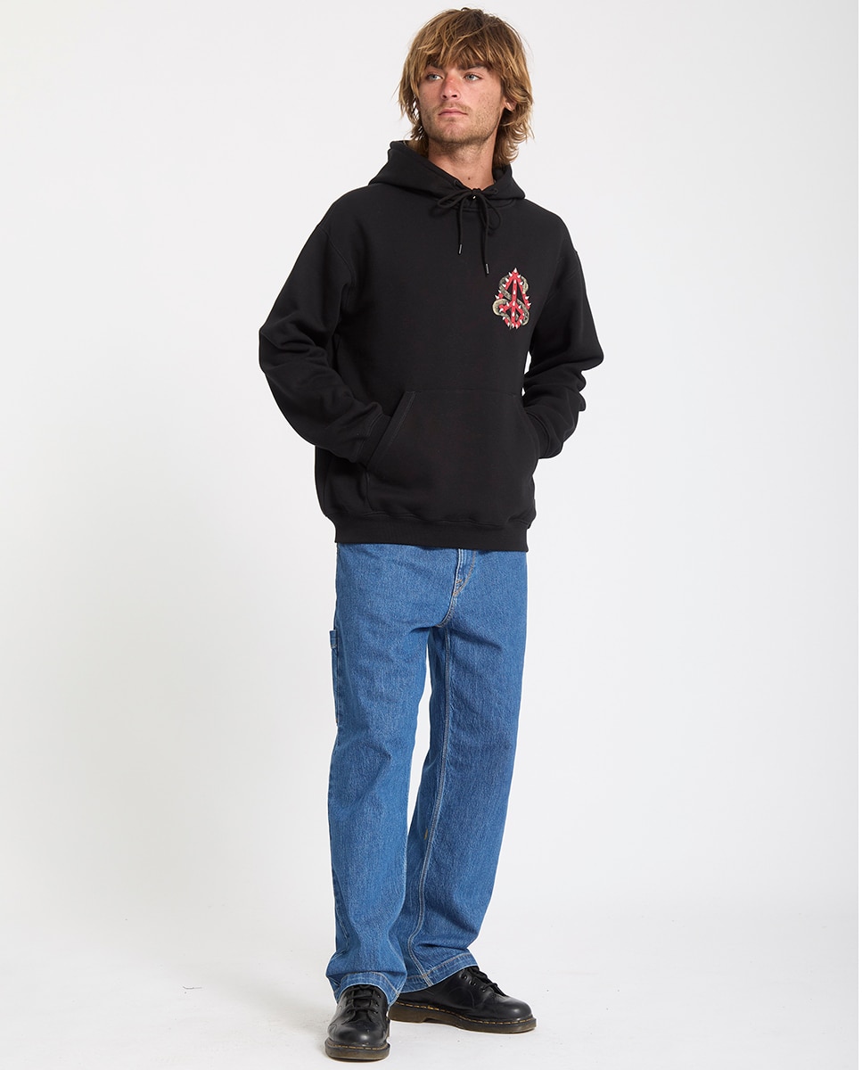 Sudadera de hombre con capucha y dibujo trasero - Volcom - Azul oscuro Azul oscuro-2