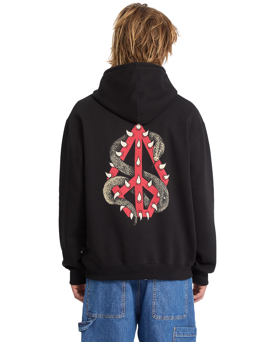 Sudadera de hombre con capucha y dibujo trasero - Volcom - Azul oscuro Azul oscuro-3
