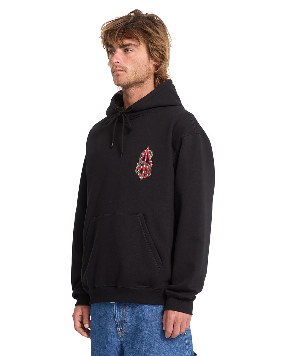 Sudadera de hombre con capucha y dibujo trasero - Volcom - Azul oscuro Azul oscuro-4