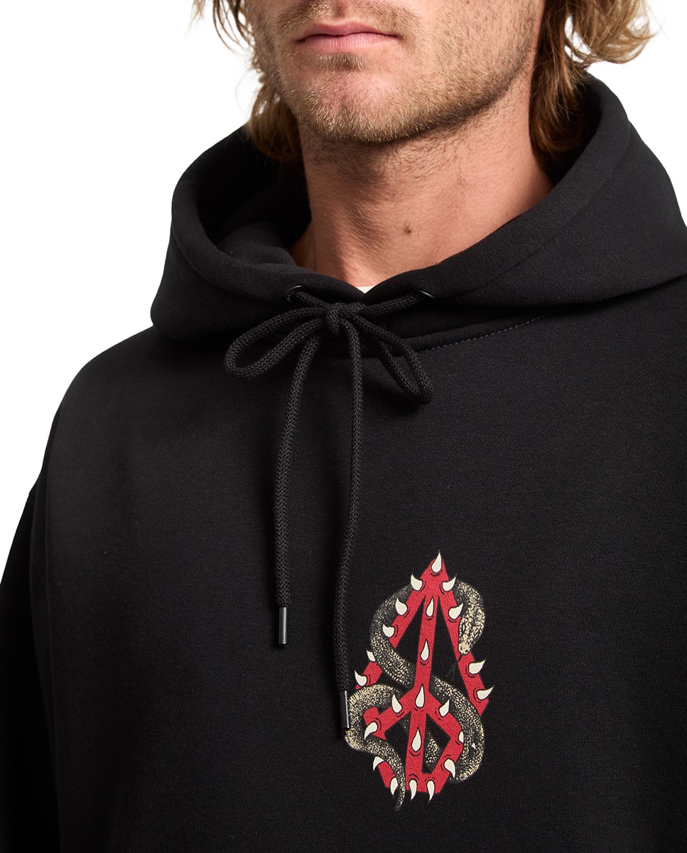 Sudadera de hombre con capucha y dibujo trasero - Volcom - Azul oscuro Azul oscuro-5
