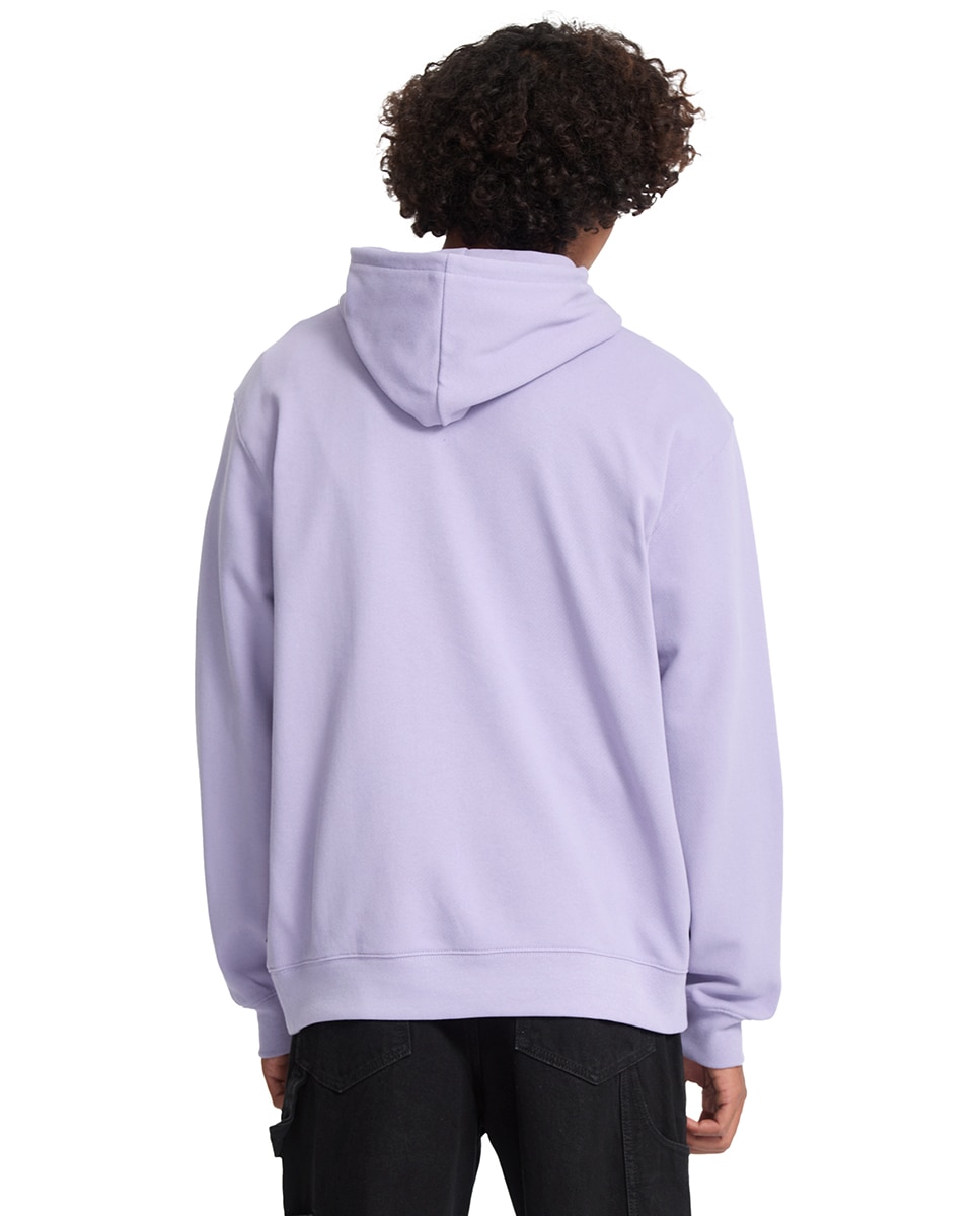 Sudadera de hombre con capucha y bolsillo canguro - Volcom - Lila / Blanco Lila / Blanco-3