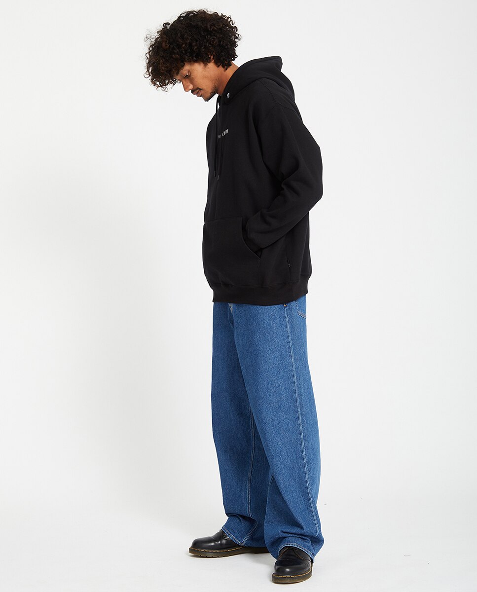 Sudadera de hombre con capucha - Volcom - Negro / Blanco Negro / Blanco-2