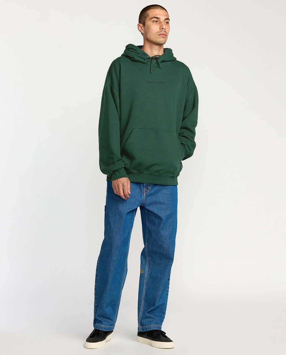 Sudadera de hombre con capucha y logo frontal - Volcom - Verde Verde-2