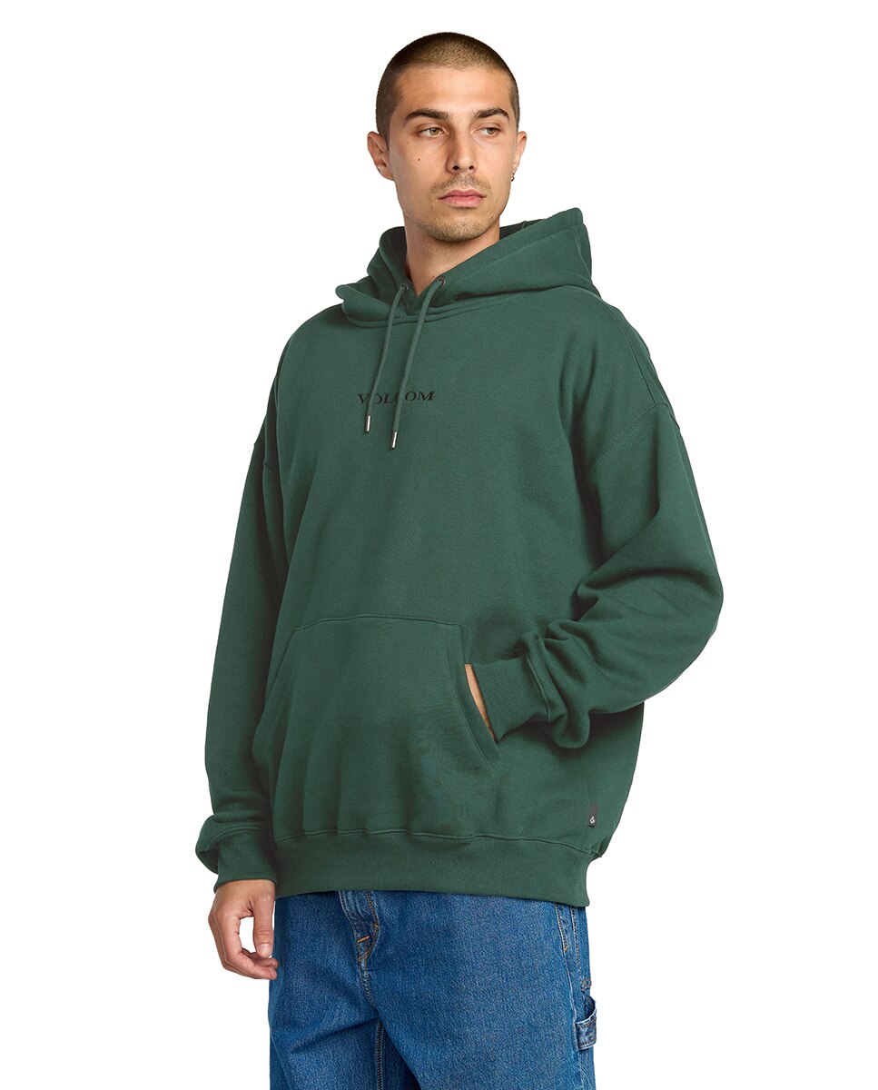Sudadera de hombre con capucha y logo frontal - Volcom - Verde Verde-4