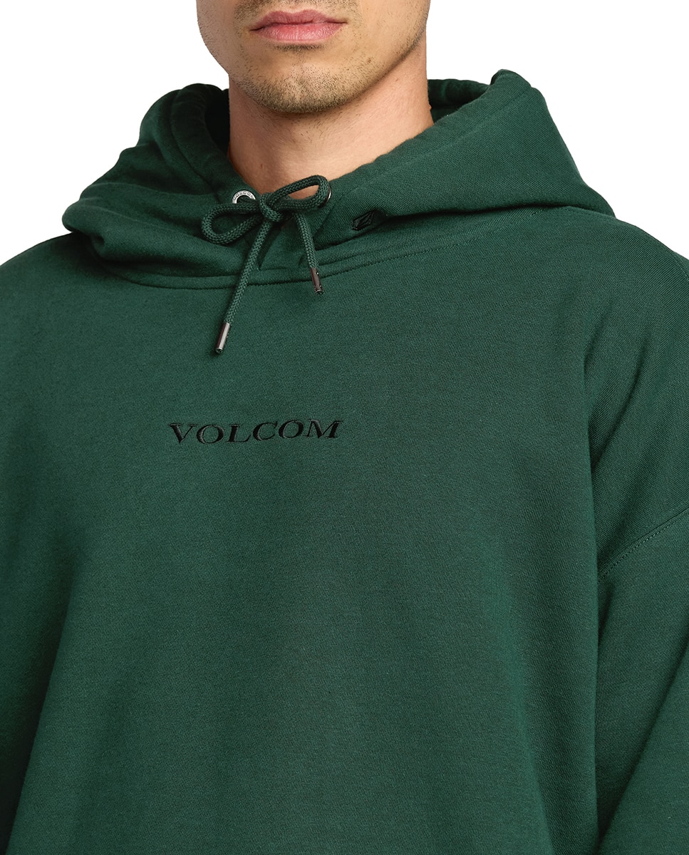 Sudadera de hombre con capucha y logo frontal - Volcom - Verde Verde-5