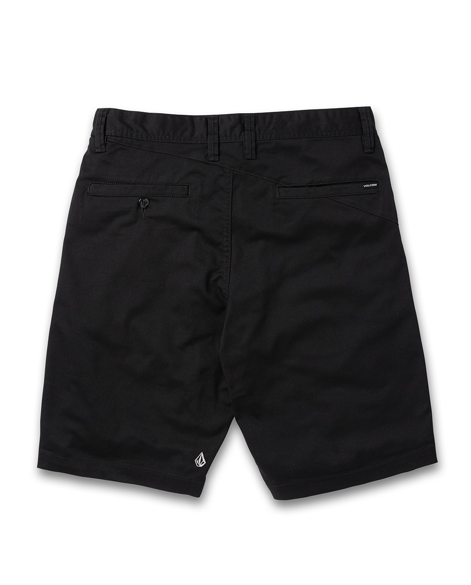 Bermuda de hombre lisa tipo chino - Volcom - Negro Negro-4