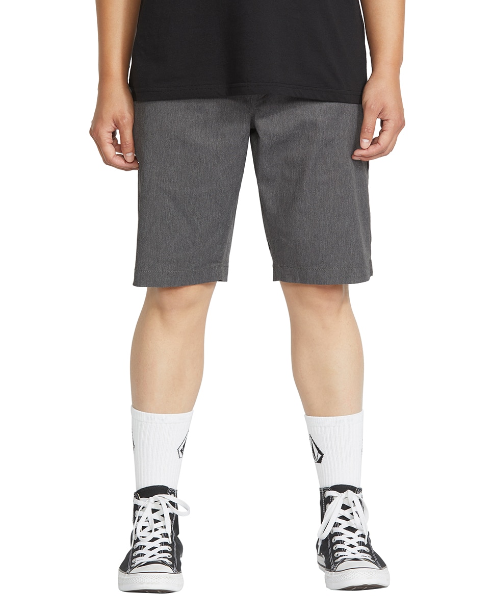 Bermuda de hombre lisa tipo chino - Volcom - Gris oscuro Gris oscuro-1
