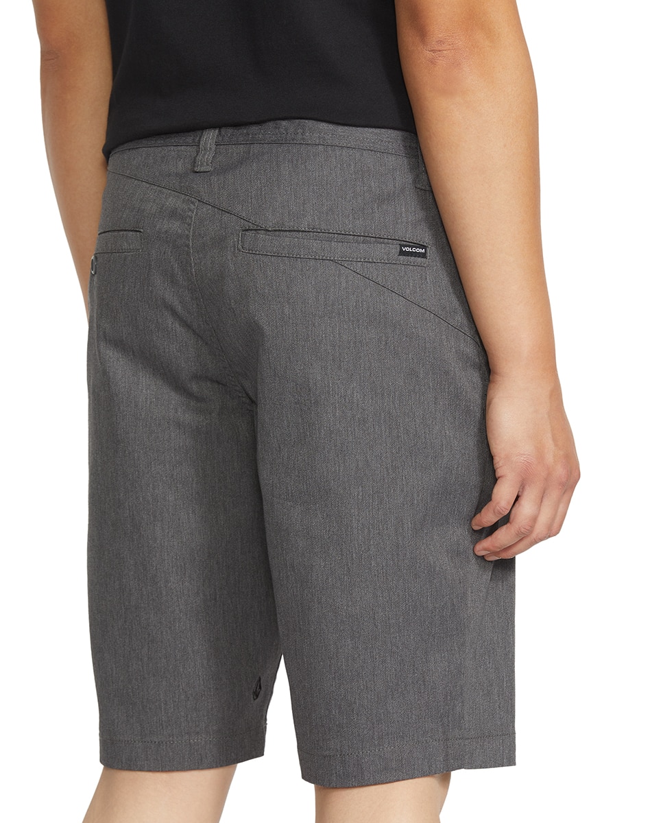Bermuda de hombre lisa tipo chino - Volcom - Gris oscuro Gris oscuro-5